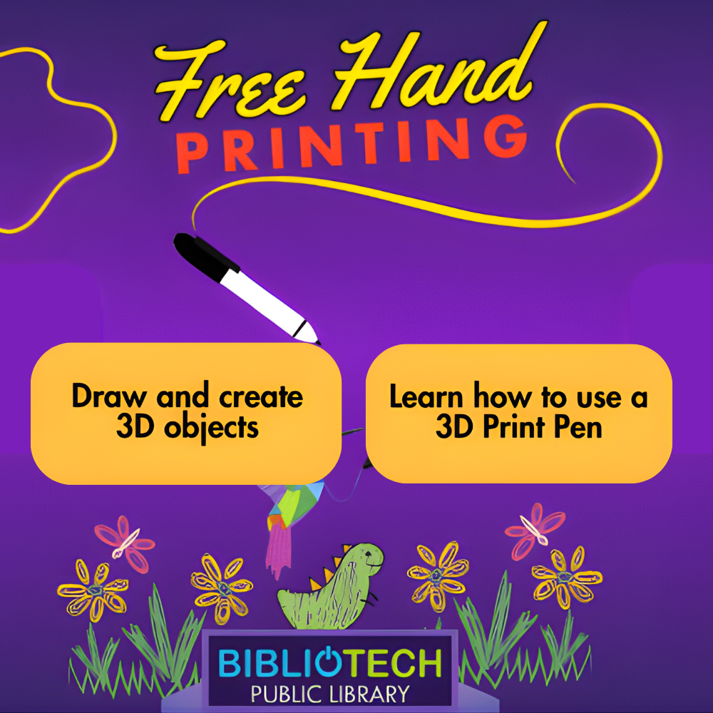 Free Hand Printing | BiblioTech West - BiblioTech Public Library